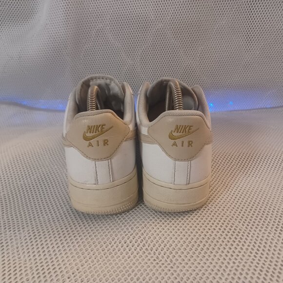 Nike Air Force 1 Low '07 Essential White Beige (W) Sz 9.5 - Picture 7 of 10
